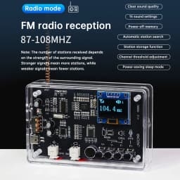 Interphone Radio Electronic DIY Kit Wireless Intercom FM Radio Circuit Board Welding Practice Walkie Talkie DIY Kit Micro USB