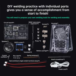 Interphone Radio Electronic DIY Kit Wireless Intercom FM Radio Circuit Board Welding Practice Walkie Talkie DIY Kit Micro USB