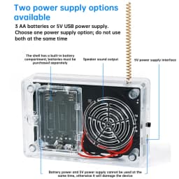 Interphone Radio Electronic DIY Kit Wireless Intercom FM Radio Circuit Board Welding Practice Walkie Talkie DIY Kit Micro USB