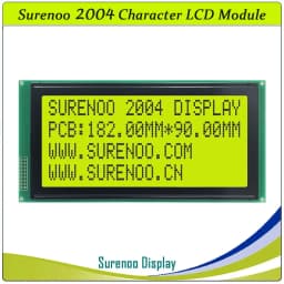 Largest 204 20X4 2004 Character LCD Module Display Screen Panel LCM Yellow Green with LED Backlight