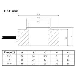 Ring Load Cell, Stainless Steel, High Accuracy, Non-Standard Customization Available for Various Ranges