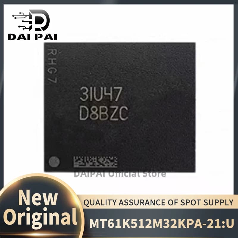 (1Pcs/Lot) 100% New original D8BZC MT61K512M32KPA-21:U BGA Chipset