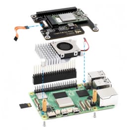 BoMaSRaspberry Pi 5th Generation Hailo-8 Artificial Intelligence Ai Kit .2 Interface 26tops Coputing Power