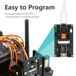 KUONGSHUN ESP32 Cam 328P Robot Kit Open Source Development Board Smart Robot Car ESP32 Camera Robotics Starter Kit for Arduino