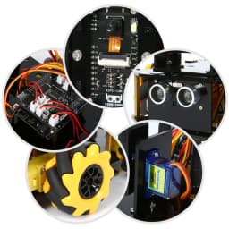 KUONGSHUN ESP32 Cam 328P Robot Kit Open Source Development Board Smart Robot Car ESP32 Camera Robotics Starter Kit for Arduino