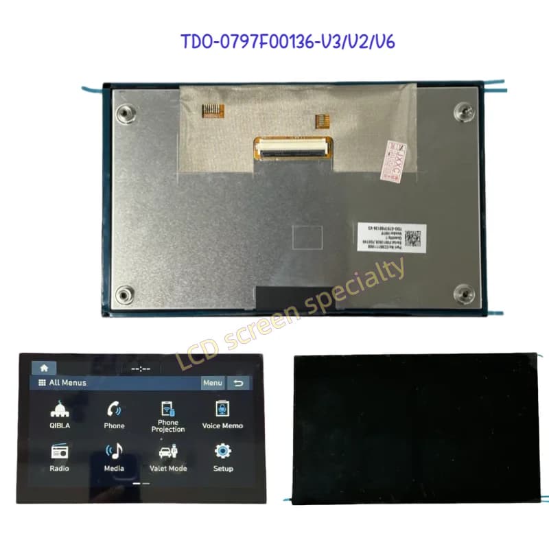 TDO-0797F00136-V3 TDO-0797F00136-V6 V2 LMB5F00136 8 inch LCD With Touch Screen For KIA Hyundai Car Navigati
