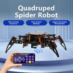 ACEBOTT ESP8266 Bionic Quadruped Spider Robot Kit App Remote Control Walking Crawling STEM Robotics Project for Arduino ESP32