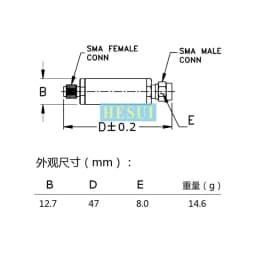 1350MHz-1650MHz 1500MHz module RF BPF Filter module Small size LC discrete component bandpass filter SMAport CNC Al shield shell