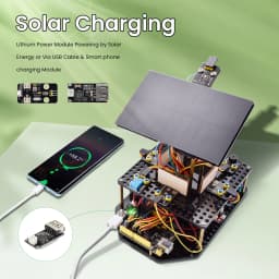 Keyestudio Acrylic Smart Solar Tracker System Tracking Starter Kit For Arduino STEM Programming Kit DIY Mobile Phone Charging