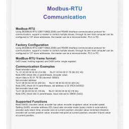 27mm Absolute Rotary Encoder RS485 RS232 CAN CANopen Modbus RTU Communication 6mm Solid Shaft IP54