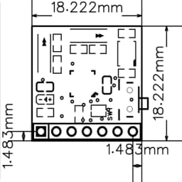 RM3100 Three-Axis Magnetometer Module, with Good Anti Magnetic Interference Capability, Supports IIC and SPI Communication