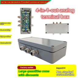 4-in-1-out Voltage/Current Dual Output Digital Weighing Transmitter, DC12-24V, 0-10V/4-20mA Output, For Load Cell Sensors
