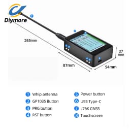 WiFi LoRa 32 V4 Meshtastic ESP32-S3R2 SX1262 LoRa Module 3.5 Touch Screen L76K GNSS Low Power Solar Powered IoT Monitoring Node