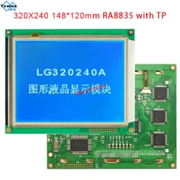 320x240 Lcd Display Panel RA8835 Blue or FSTN White Touch Panel LG320240A instead WG320240C0-TMI-TZ# HG32024014