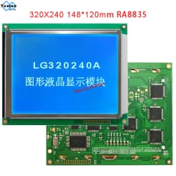320x240 Lcd Display Panel RA8835 Blue or FSTN White Touch Panel LG320240A instead WG320240C0-TMI-TZ# HG32024014