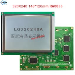 320x240 Lcd Display Panel RA8835 Blue or FSTN White Touch Panel LG320240A instead WG320240C0-TMI-TZ# HG32024014