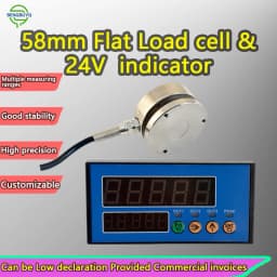 Load Cell DC 8-28V 80-265V AC Sensor 50kg–5t with Digital 5-Digit Indicator, 1.0–2.0mV/V IP66 Alloy Steel Weighing System Kit