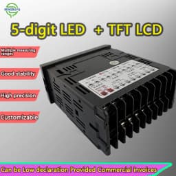 Load Cell DC 8-28V 80-265V AC Sensor 50kg–5t with Digital 5-Digit Indicator, 1.0–2.0mV/V IP66 Alloy Steel Weighing System Kit