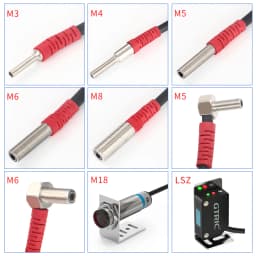 GTRIC Small Laser Photoelectric Sensor Diffuse Reflection Elbow 10-30VDC NPN PNP M05 06 Adjustable Distance Mini Optical Switch