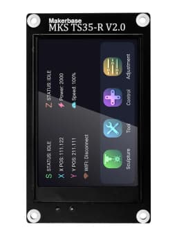 Makerbase MKS TS35-R V2.0 3.5 inch Smart Touch LCD Display Compatible with MKS DLC32 Offline Control Desktop Laser engraver