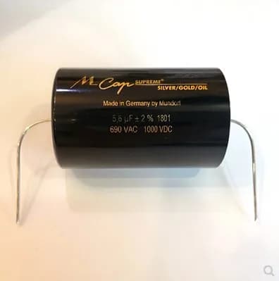 2pcs/LOT German original Mundorf MCAP SUPREME SILVER/GOLD/OIL 0.01-10uf Gold silver foil oil immersed capacitors free shipping