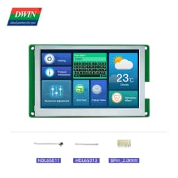 DWIN 4.3 Inch 800x480 TFT LCD Display Module IPS Industrial Grade HMI TTL/RS232 High Brightness Touch Screen DMG80480T043_09W