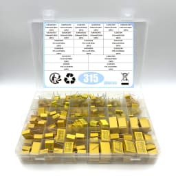 315PCS 21Values X2 Safety Capacitor 275VAC 102K-225K 1NF~2.2UF 223 104 105 225 474 684 102 103 473 334 333 Assorted Kit Box