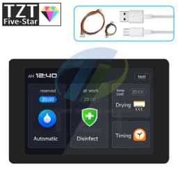1/3PCS ESP32 Development Board - WT32-SC01 PLUS with 3.5 inch 320X480 capacitive Multi-Touch LCD screen Built-In bluetooth WIFI
