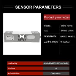 Cost-Effective L6E Load Cell 50-300kg ZEMIC Sensor Replacement for Budget Industrial & Commercial Bench Platform Scales STCELLS