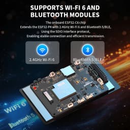 4.3-inch 480 * 800 IPS capacitive touch ESP32P4 development board ESP32-C6 development board
