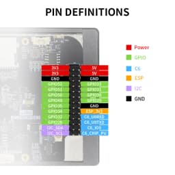 4.3-inch 480 * 800 IPS capacitive touch ESP32P4 development board ESP32-C6 development board