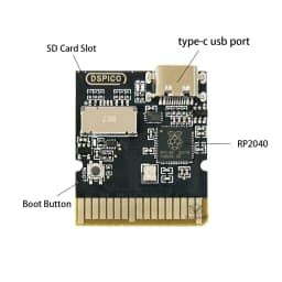2PCS New DSpico Open Source R4 Alternative with Type-C RP2040 Supports NDS DSi 3DS