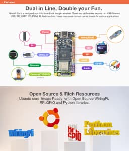 NanoPi Duo2 (512M RAM), YoungSunTek, H3,Quad Cortex-A7,Up 1.2GHz, OTG, Wifi,OpenWRT,Wifi&BT Ubuntu Linux Armbian