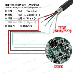 Built-in 485 Digital Weighing Transmitter Load Cell Amplifier Board 1/500000 Resolution Modbus Output