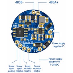 Built-in 485 Digital Weighing Transmitter Load Cell Amplifier Board 1/500000 Resolution Modbus Output