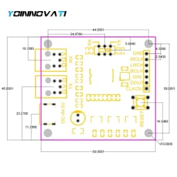 WM8805 S/PDIF I2S to Optical Fiber Converter Board, USB-C Powered Digital Audio Interface Module, Bidirectional RX/TX Switchable