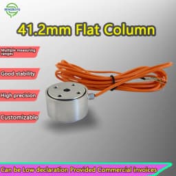 Button Load Cell 0-2000kg Compression Force Sensor 1.0–2.0mV/V 10kHz Stainless Steel High Precision Weighing Transducer