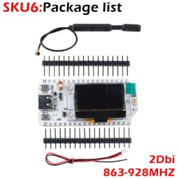 0.96 OLED Display ESP32 LoRa 32 V3 868MHz 915MHz HTIT-WB32LA_V3 LoRa32 SX1262 Development Board 2/5dBi for Meshtastic Devices