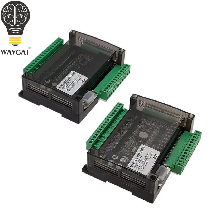 FX3U 24MR 24MT 14 Input 10 Relay Output With RS232 RS485 38400bps Relay Transistor PLC Programmable Logic Controller 6AD 2DA
