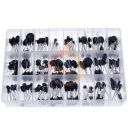 200Pcs 22Value 2.5D/3D/5D/8D/10D/20D/47D-7/9/11/13/15 NTC Thermal Resistor Negative Temperature Coefficient Assorted kit