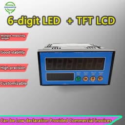 Digital Weight Indicator, 0-5V/4-20mA Analog Output, RS485 Communication, 3 Relays, Precise Sampling Frequency Selection