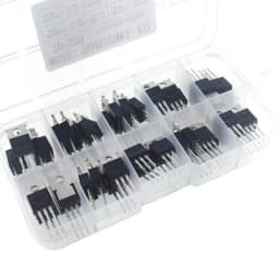 50PCS TO-220 MOSFET Kit 10 Values IRFZ44N IRF540N IRF3205 IRF640N Power Transistor Assortment