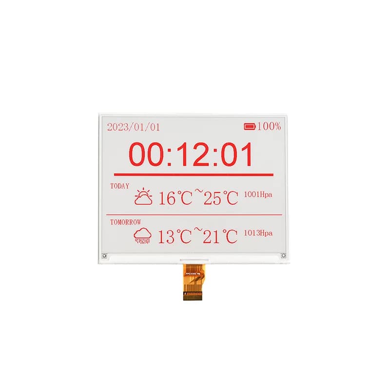 5.83 inch Electronic Paper Ink Screen Black White Red EPD E-Paper Screen 648x480 Resolution UC8179 Driver SPI Interface 24Pin