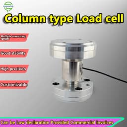 Columnar Tension Compression Force Sensor 3T-50T Load Cell Alloy Steel Threaded Installation Weight Measuring Tool IP66
