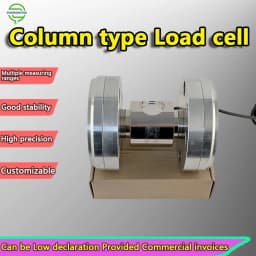 Columnar Tension Compression Force Sensor 3T-50T Load Cell Alloy Steel Threaded Installation Weight Measuring Tool IP66