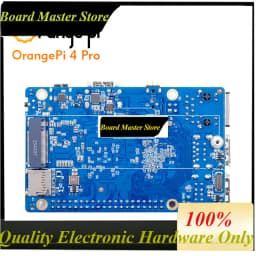 BoaMasMOrange Pi 4 Pro 4GB LPDDR5 + Power Supply Development Board Allwinner A733 Chip 3Tops NPU Wi-Fi6.0+BT5.4 M.2 M-Key Slot