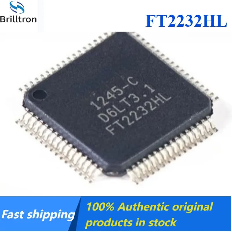 2-10PCS NEW FT2232HL-REEL FT2232HL LQFP-64 Dual High-Speed USB Interface IC Brand New Original in Stock , Fast Shipping.