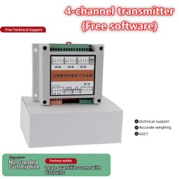 4 Channels Force Measuring Transmitter Digital Weighing Module RS485 Output for Industrial Weighing Systems
