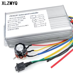 DC 12V 24V 36V 48V 70A 4000W DC Motor PWM Speed Control Brush Controller For Positive And Negative DC Motor Controller