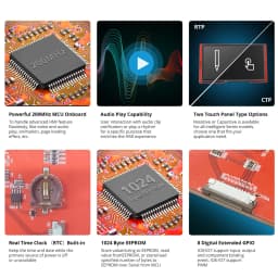 NEXTION NX4827P043-011R-Y 4.3 Inch LCD-TFT HMI Resistive Touch Display Module Panel Intelligent Series Screen With Enclosure